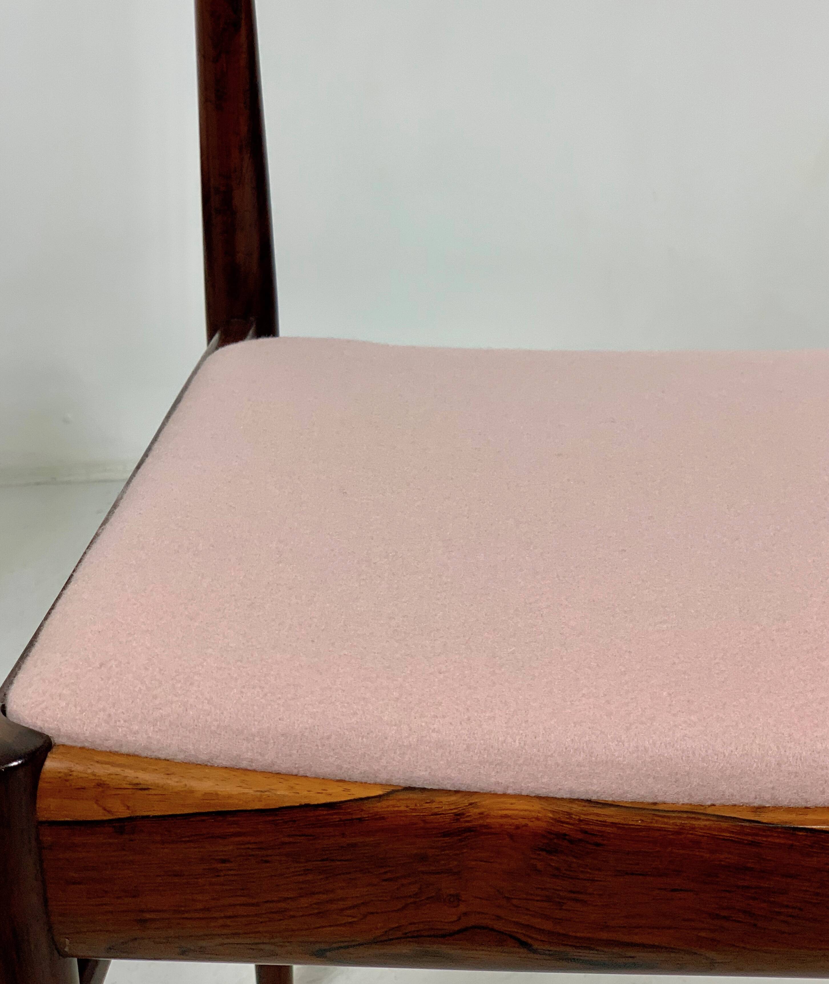 Danish mid-century palisander chairs by Ole Wanscher