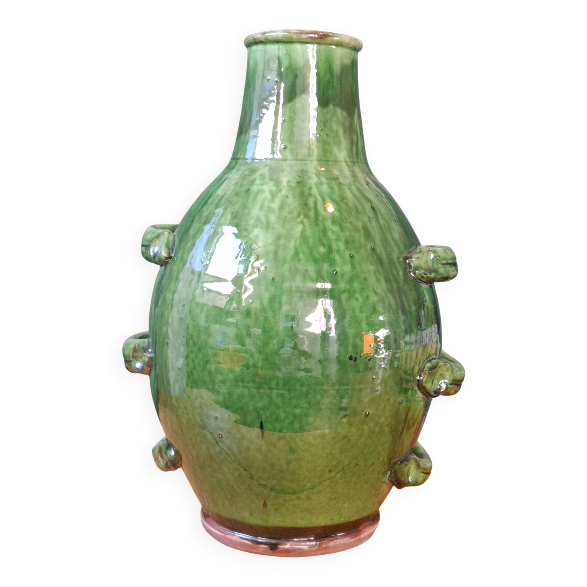 Vase terre cuite vernissée
