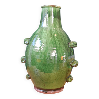 Glazed terracotta vase
