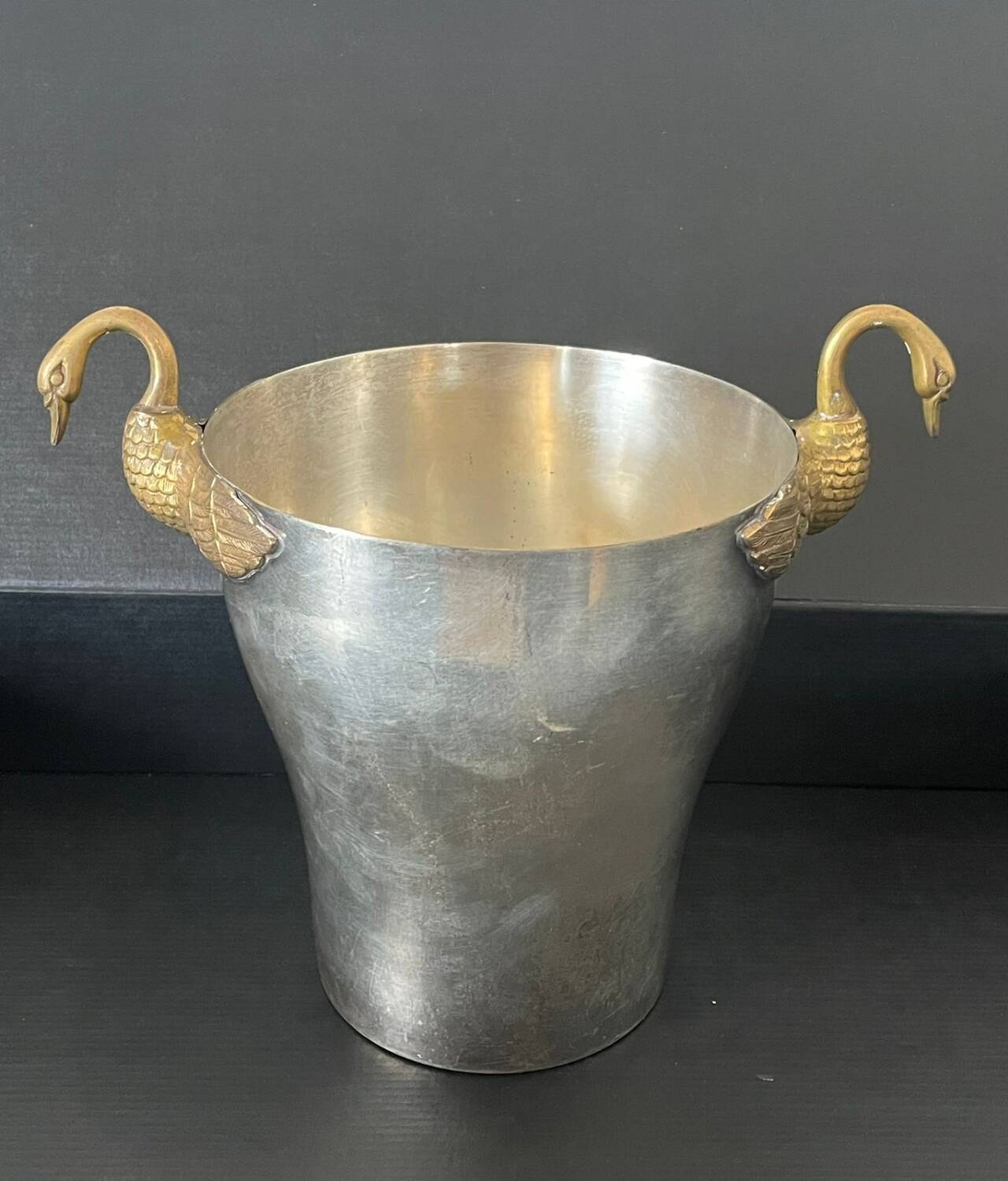 Champagne bucket with swans, 1940
