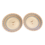 2 Churchill soup plates