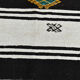 6x13 White & Black Hemp Carpet, 202x404Cm