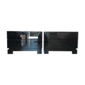Tables de chevet bois laqué
