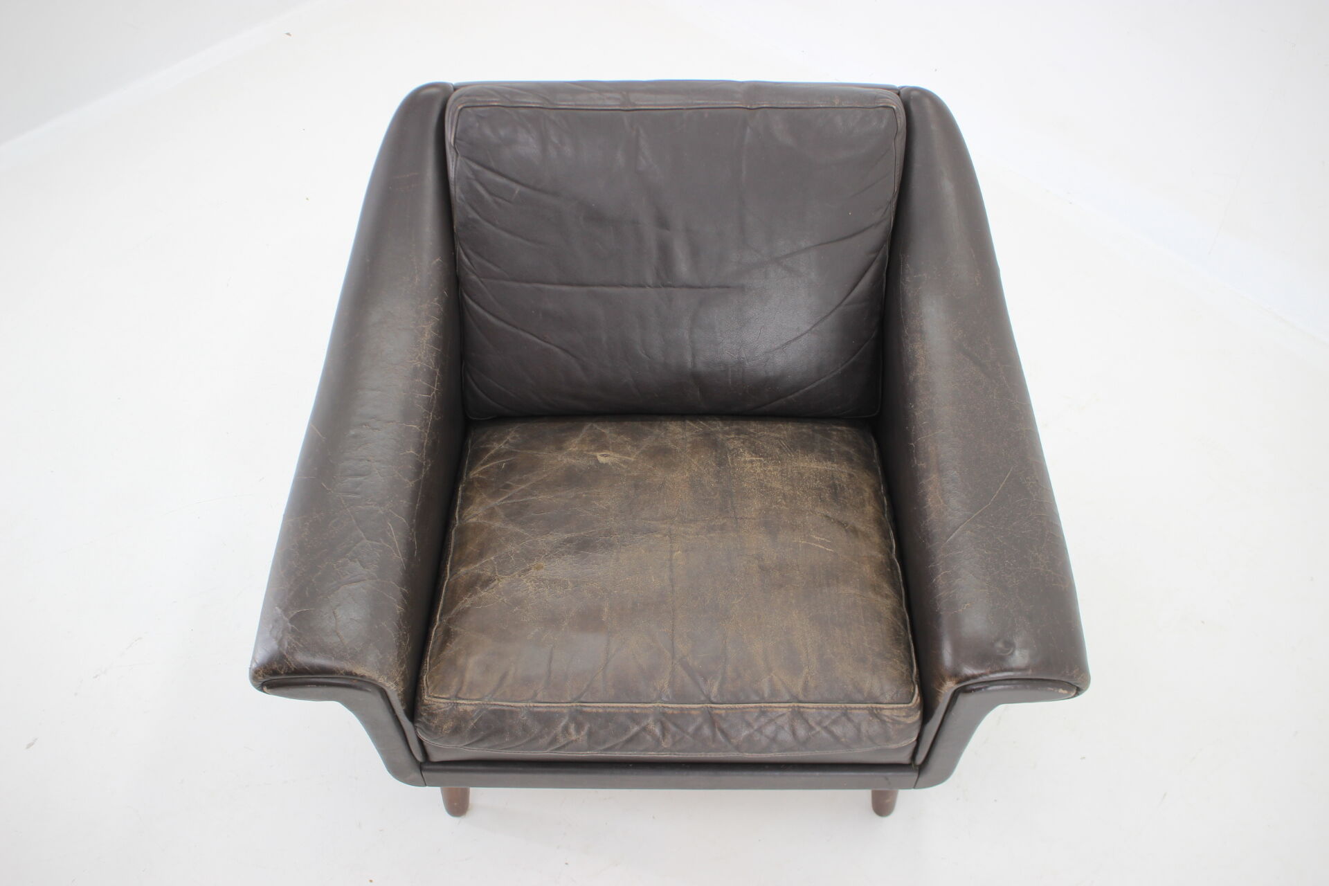 1960s Aage Christiansen ''Matador" leather danish armchair