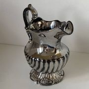 Beautiful English Rococo style lustreware carafe or pitcher circa 1830
