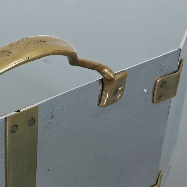 1990s Three panel fireplace screen by David Marshall, Spain