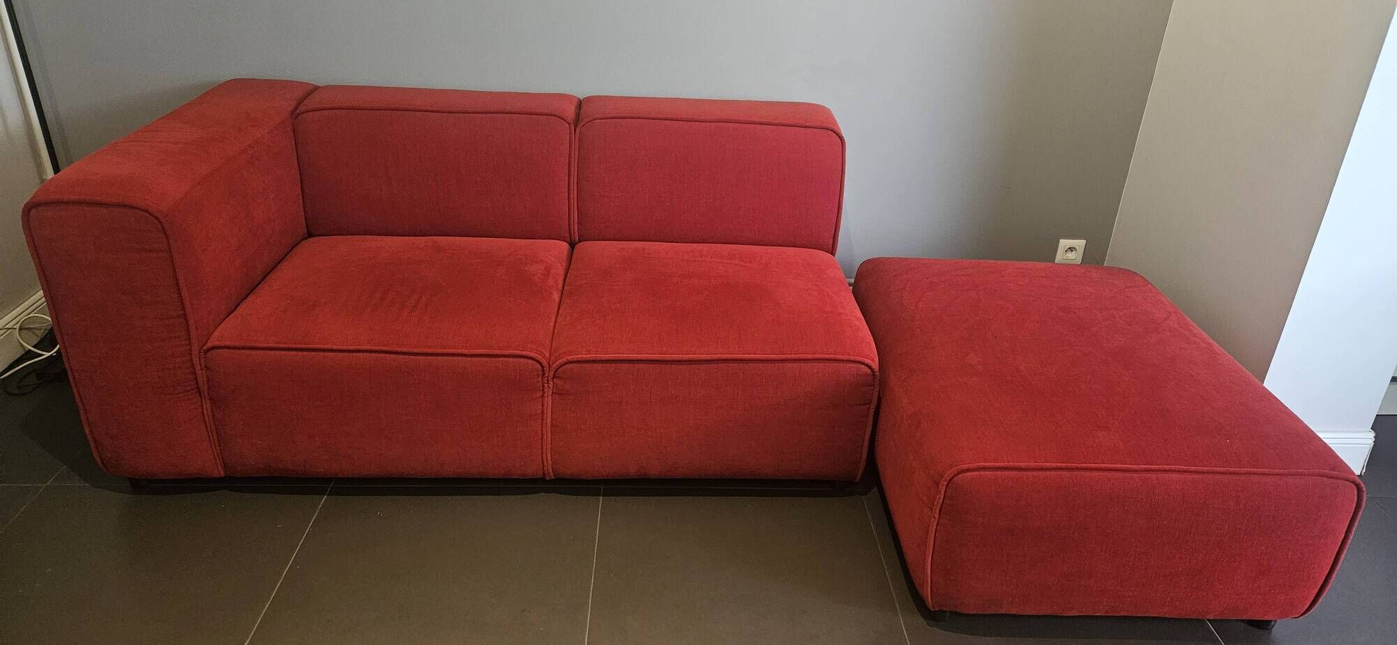 Sofa and pouf BoConcept