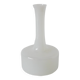 Vase en opaline blanc graphique, 1960, 20 X 11 cm