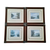 Lithographies paysages - signées F. Buhlinger -