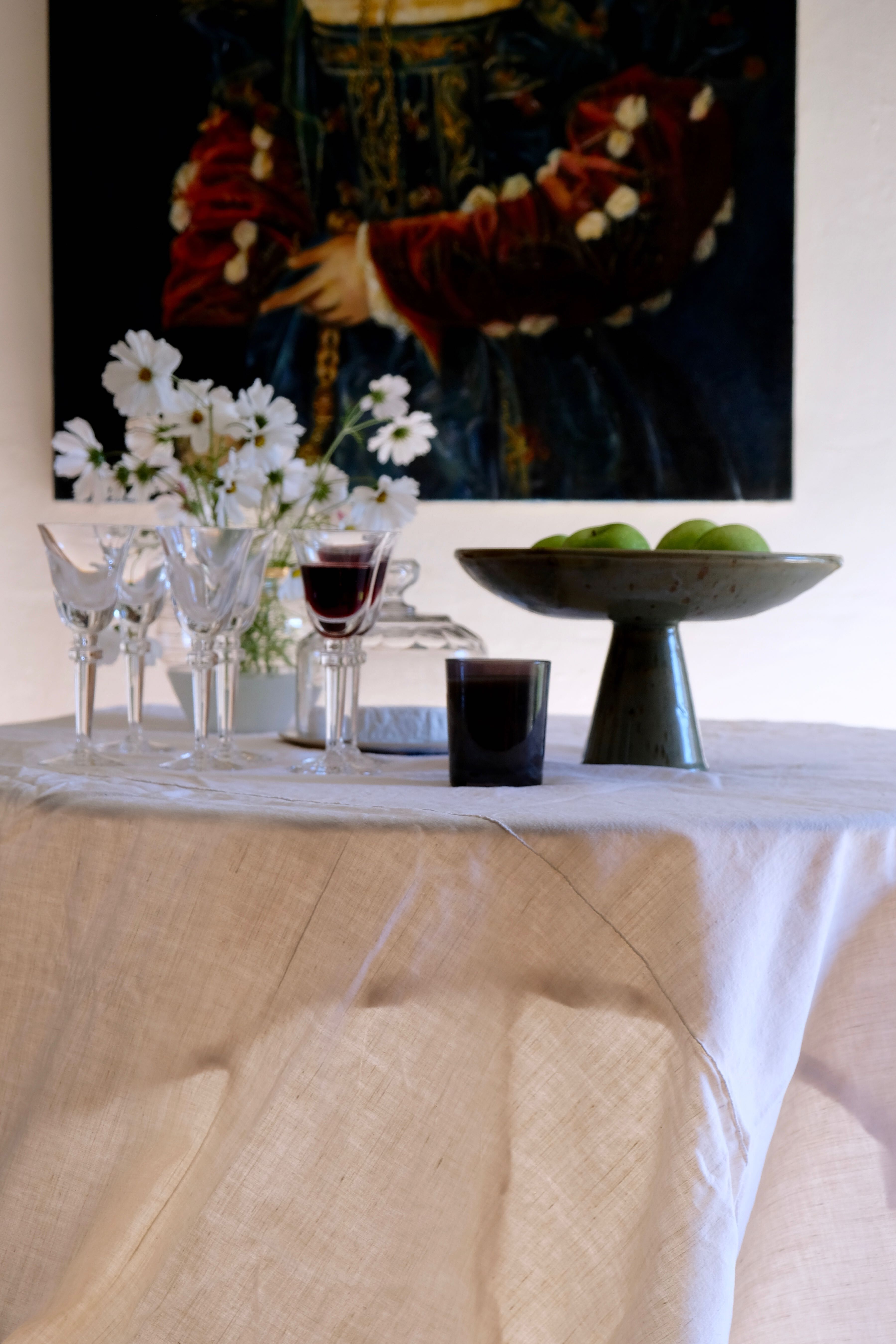 Compotier display ceramic cakes Japan 1950 unique piece