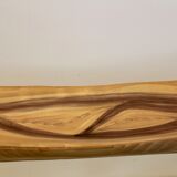 Vallauris distinctive wood grain Ceramic platter 1960 s