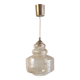 Amber glass Scandinavian suspension style - 1960s-70s