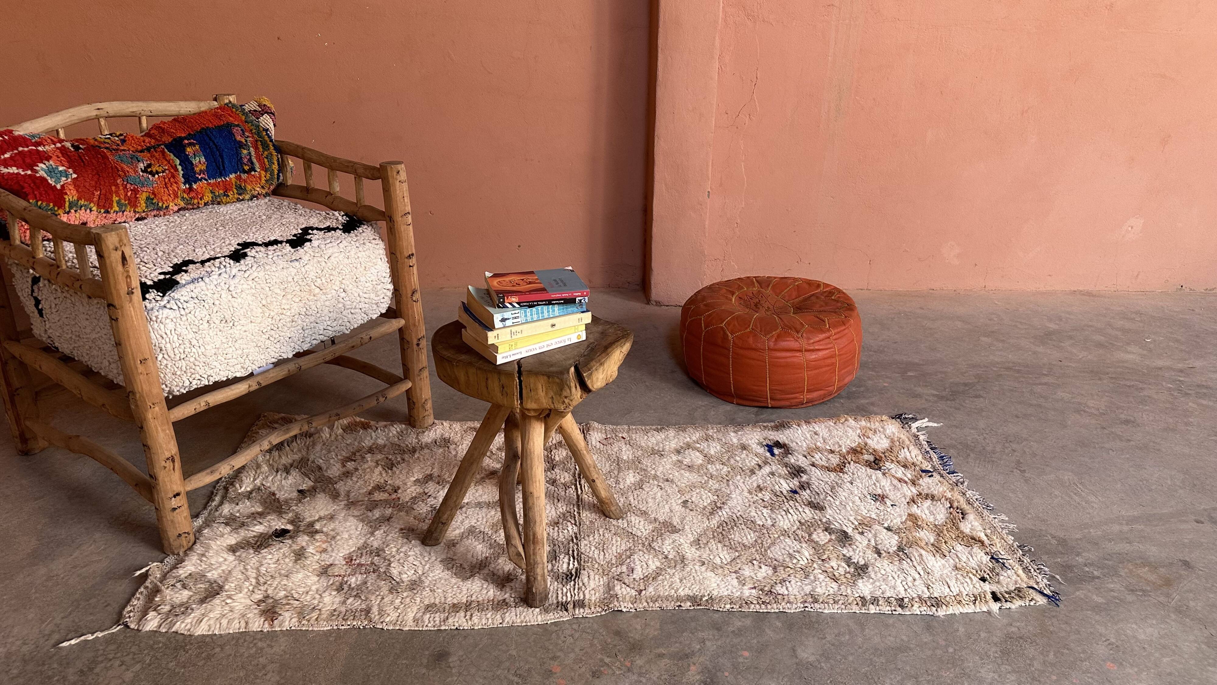 Tapis Berbère Beige Talsint -  180 x 78 cm