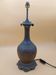 Japanese Meiji vase mounted as a lamp with brass and naturalistic copper decoration.