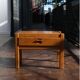 Elm bedside tables x2