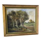 Walk in the countryside at the beginning of the 20th century