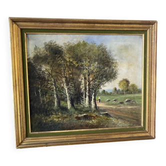 Walk in the countryside at the beginning of the 20th century