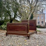 Magnificent Louis XVI style flamed mahogany bed Attributed to Gervais-maximilien Durand