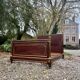 Magnificent Louis XVI style flamed mahogany bed Attributed to Gervais-maximilien Durand