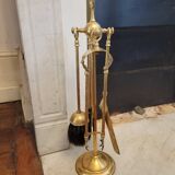 Gilded bronze fireplace tool set 1900