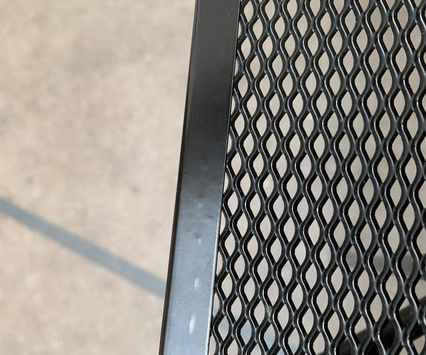 Set of vintage postmodern metal accent chairs by Rolf Rahmlow, 1980s.