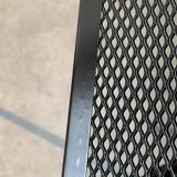 Set of vintage postmodern metal accent chairs by Rolf Rahmlow, 1980s.