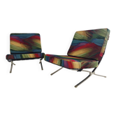 Fauteuil coloré unique inspiré de la chaise de Barcelone - ensemble de 2
