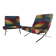 Unique Colourful Armchair Inspired by Barcelona Chair - set of 2