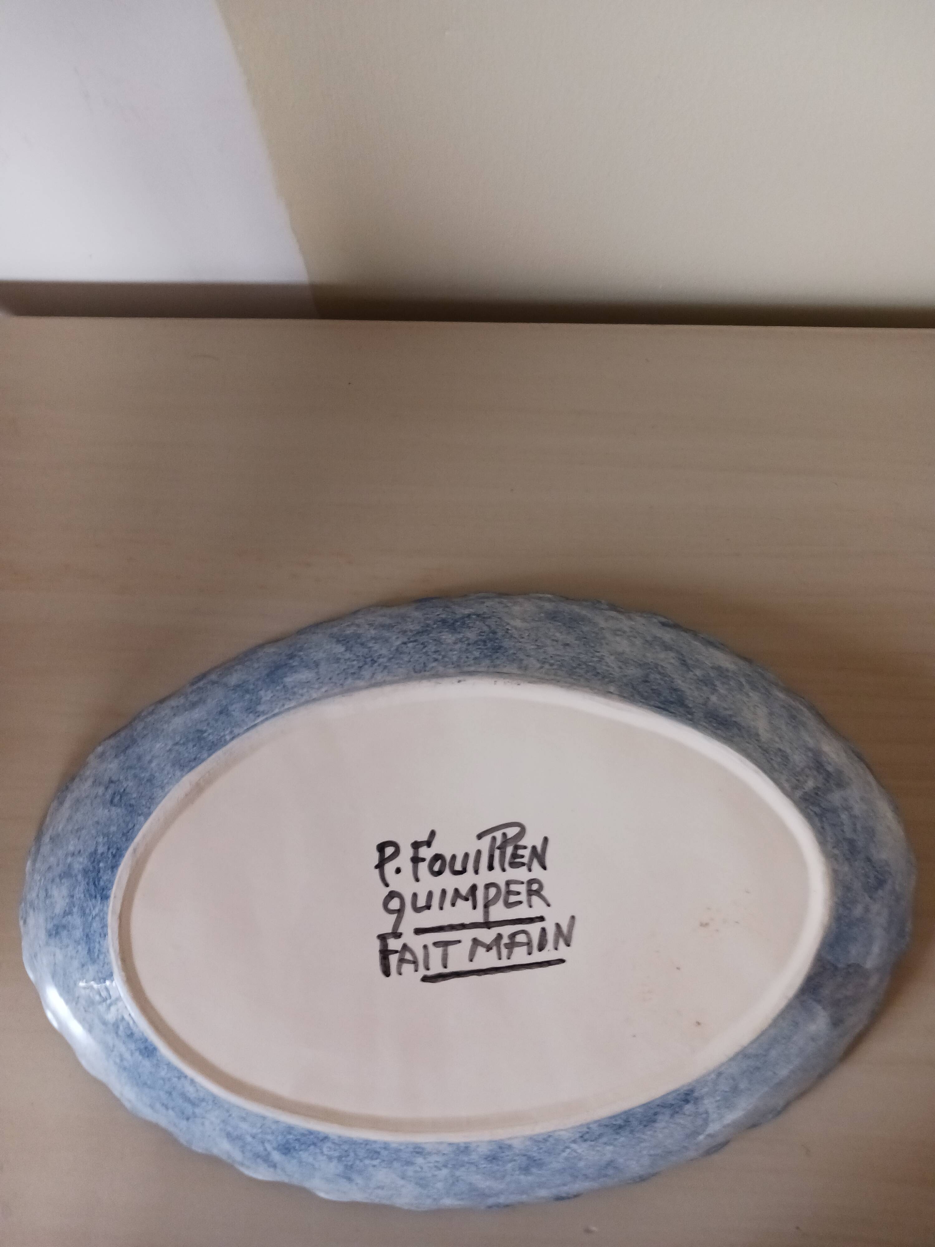 Earthenware plate, Paul Fouillen.