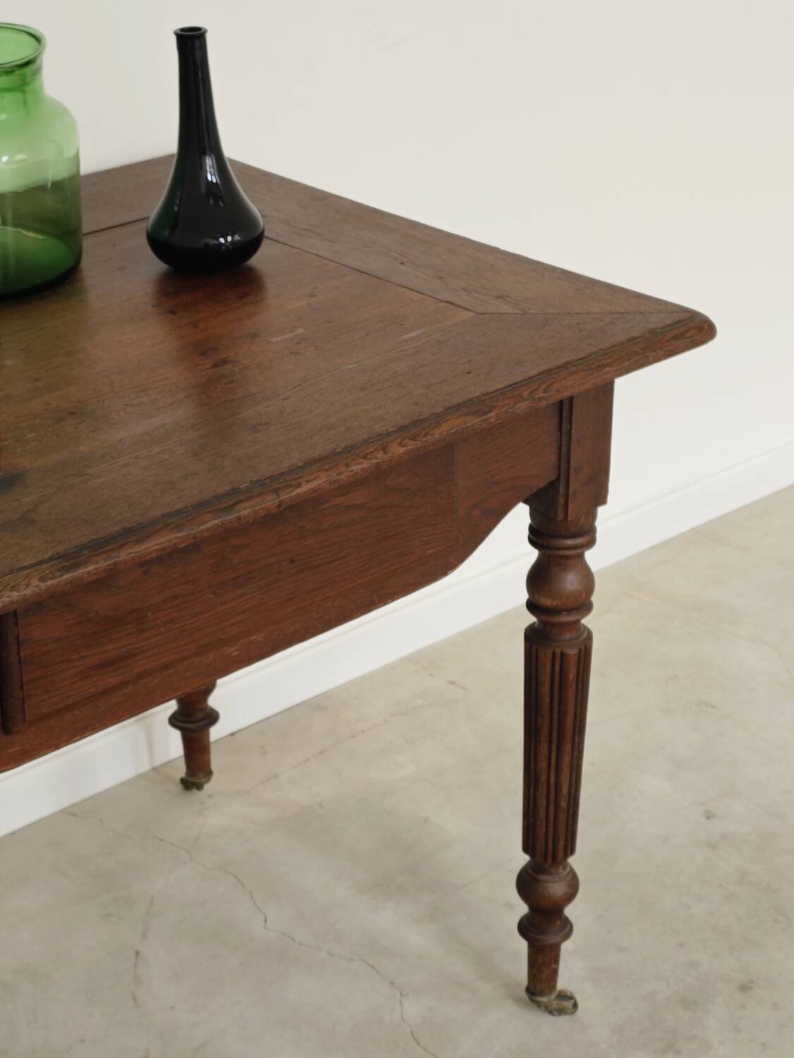1940s farmhouse table in solid oak