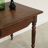 1940s farmhouse table in solid oak