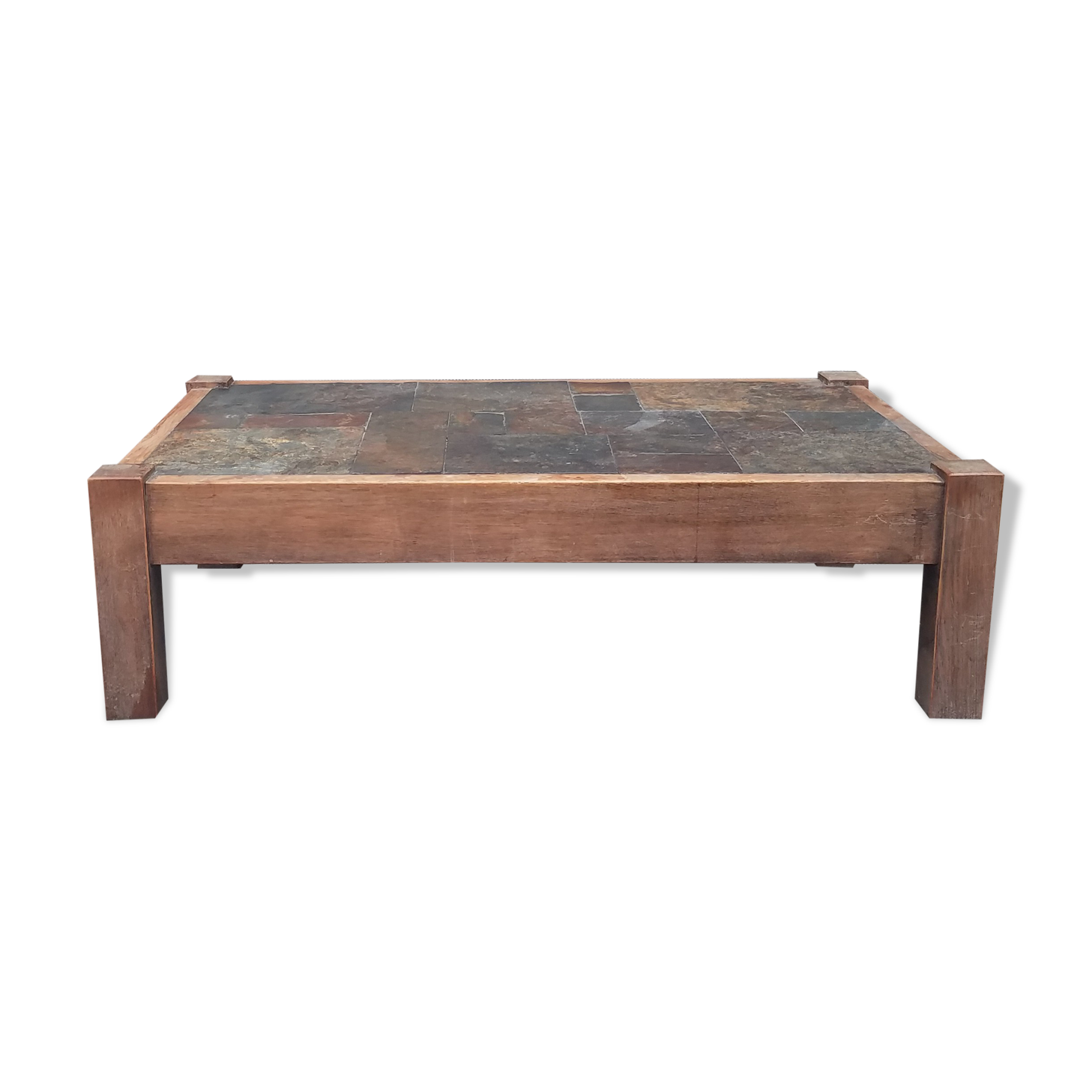 Slate coffee table