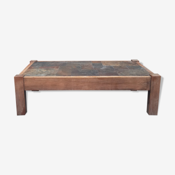 Slate coffee table