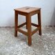 Wood milk chocolate workshop stool
