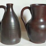 Duo of pottery by Jean Dubost in vintage Noron stoneware