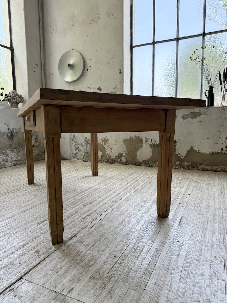 Ancienne table de ferme en chêne