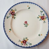 Suite of 6 plates in earthenware of Sarguemine