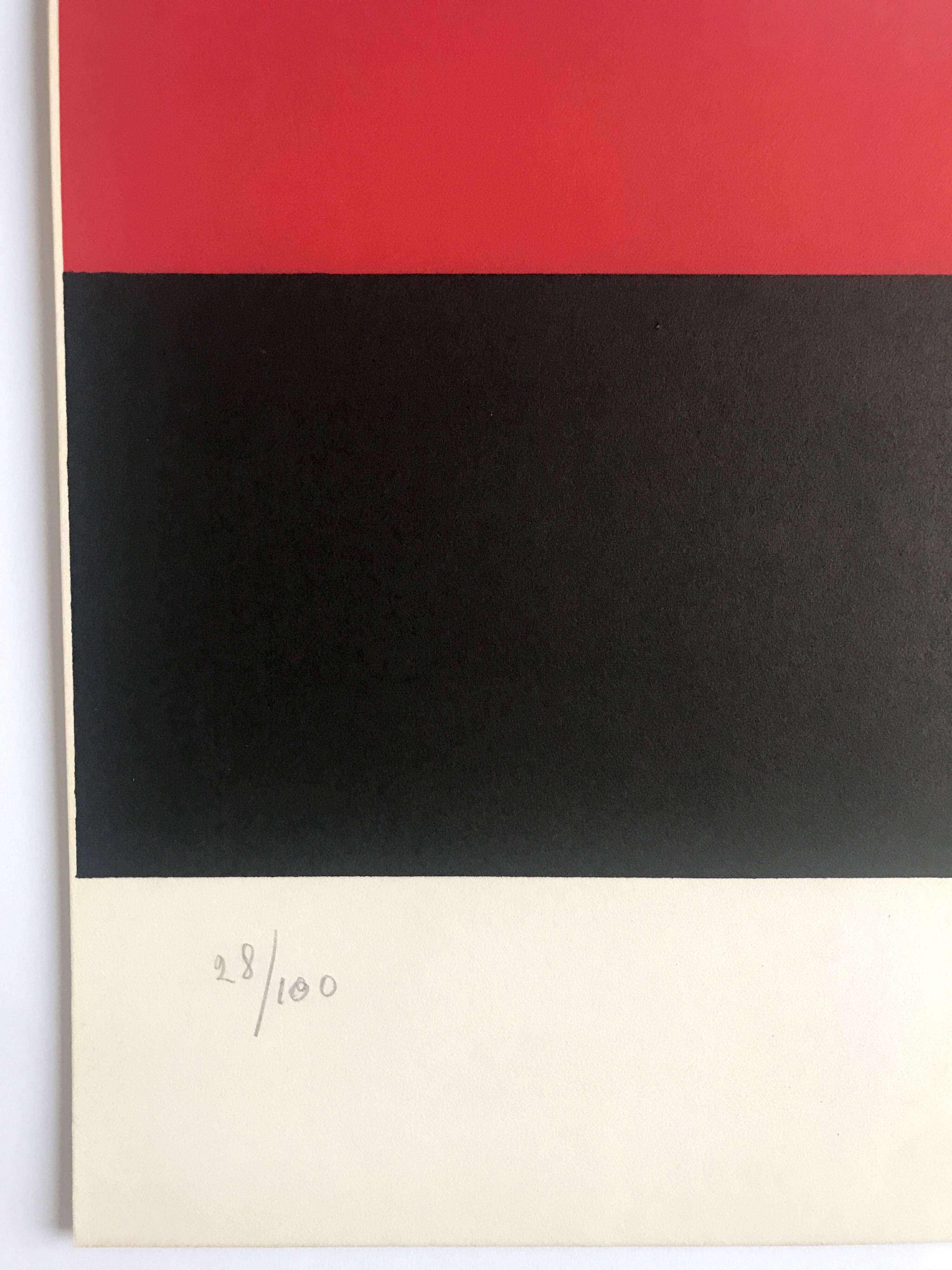 Émile GILIOLI, Untitled, c. 1973. Original lithograph signed in pencil