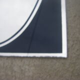 Pair of eglomised glass mirrors