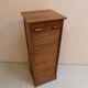 Antique oak filing cabinet with roller shutter