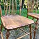 Set of 4 Windsor chairs in solid beech