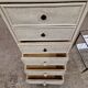 Wicker cabinet with 6 drawers