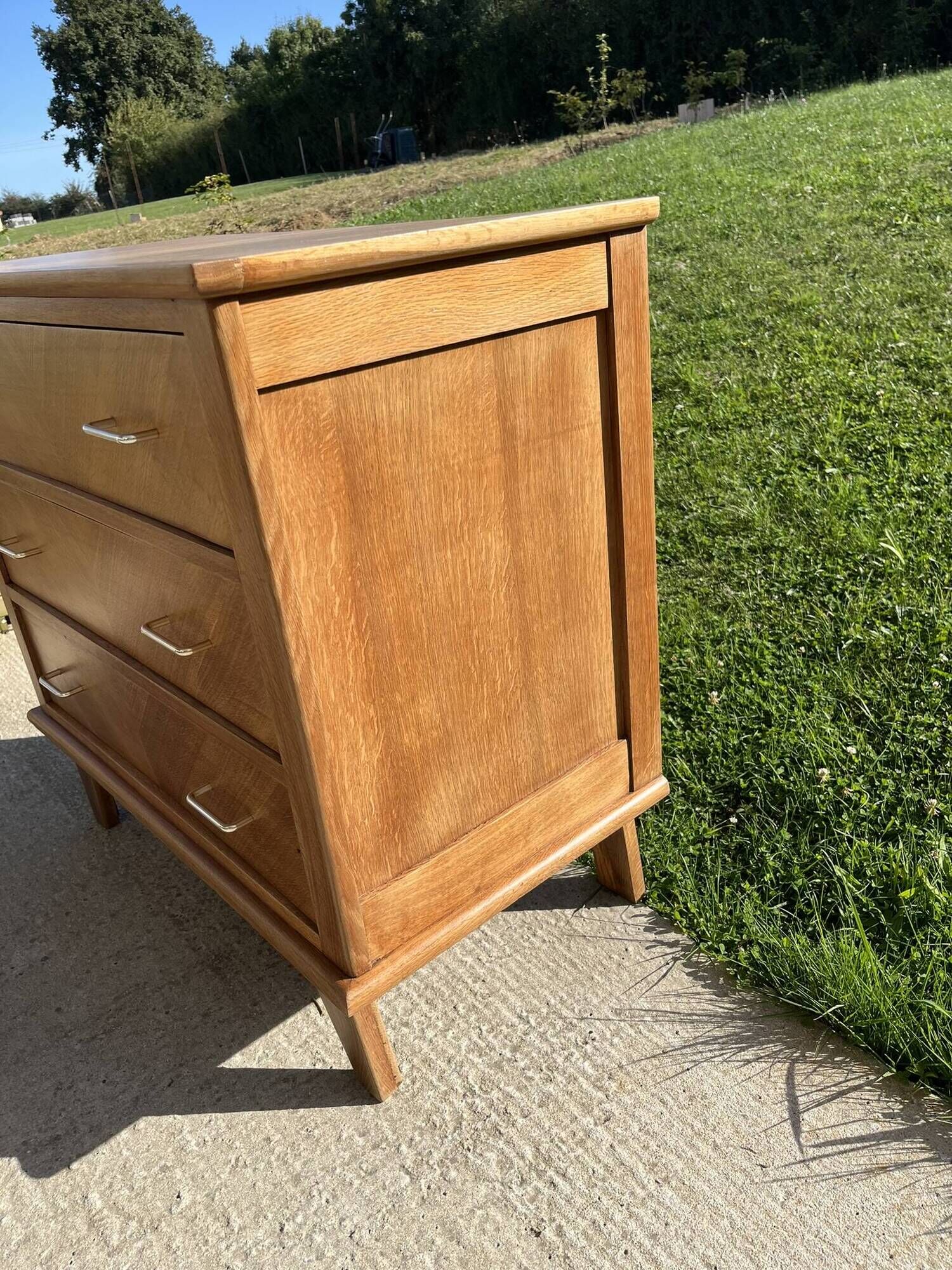 3-drawer chest of drawers, compass feet, from the 50s