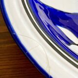 Mediterranean service, large dish and 6 soup plates