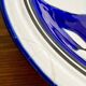 Mediterranean service, large dish and 6 soup plates