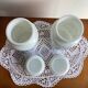 Opal glass jars - vintage