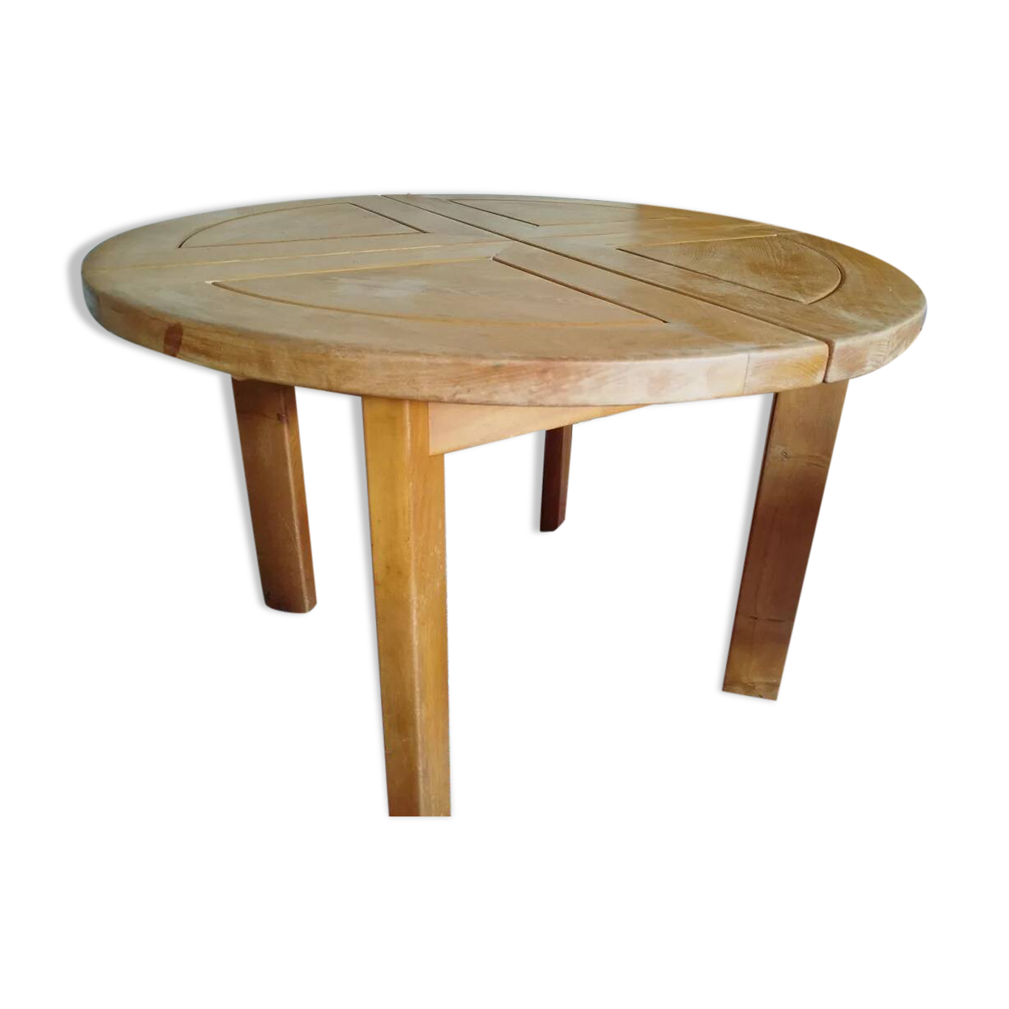 Extendable table, Maison Regain solid elm