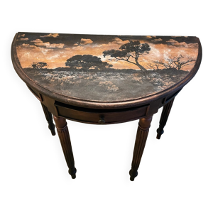table demie lune Savane