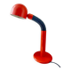 Vintage Space Age Orange Metal Table Lamp Adjustable Gooseneck, 1970s