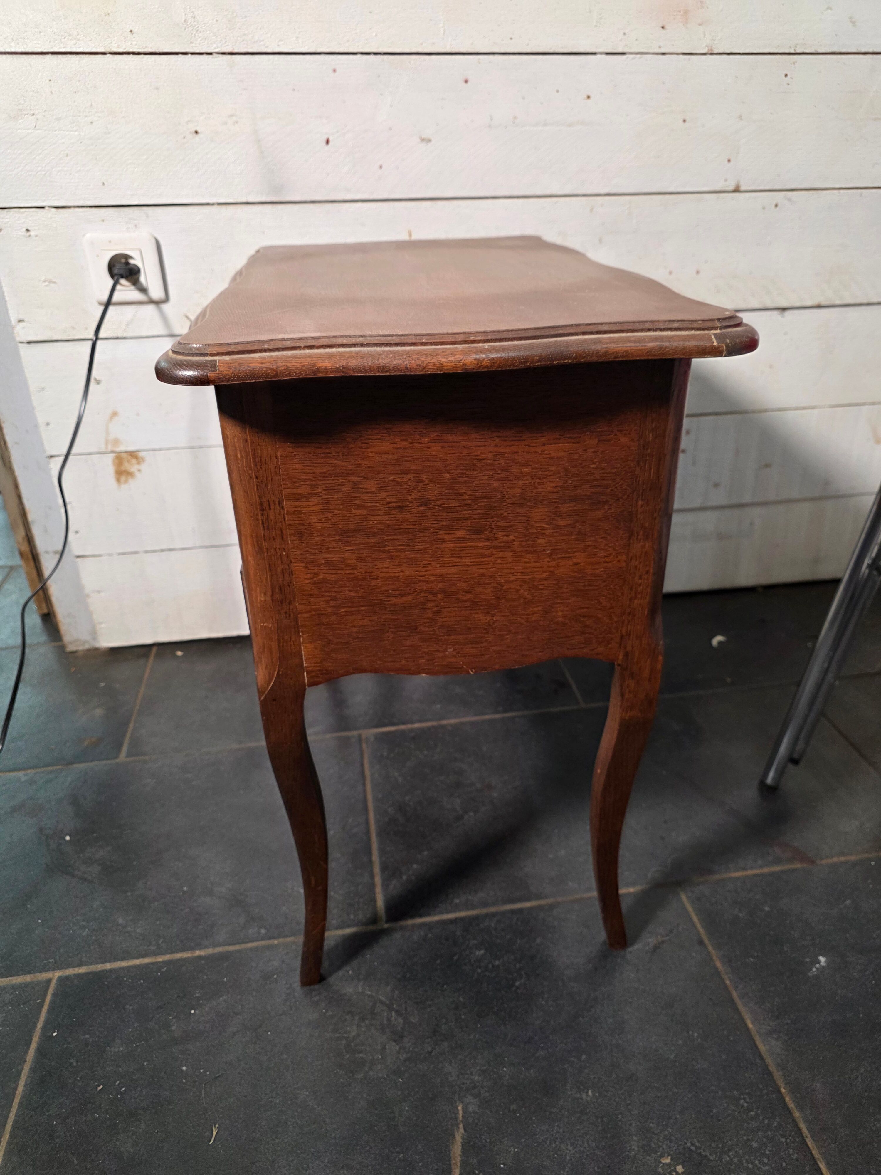 Oak bedside table in Louis XV style